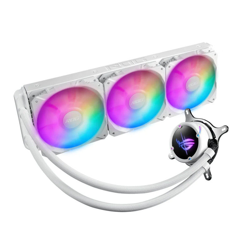 Asus ROG STRIX LC II 360 ARGB AIO Liquid CPU Cooler - White Edition - مبرد